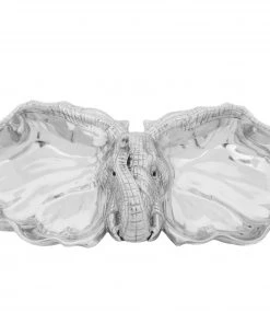 Arthur Court Elephant 2-Bowl Server