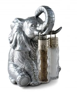 Arthur Court Elephant Hanging Salt And Pepper Set