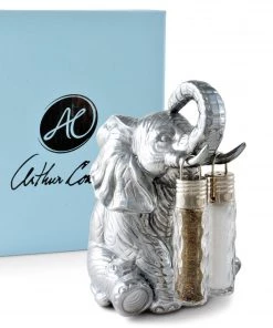 Arthur Court Elephant Hanging Salt And Pepper Set