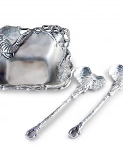 Arthur Court Elephant Salad Set 3-Pc