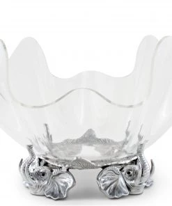 Arthur Court Elephant Stand Acrylic Bowl 14