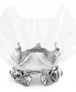 Arthur Court Elephant Stand Acrylic Bowl 14