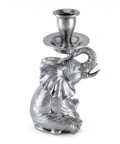 Arthur Court Elephant Taper Candle Holder