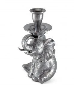 Arthur Court Elephant Taper Candle Holder