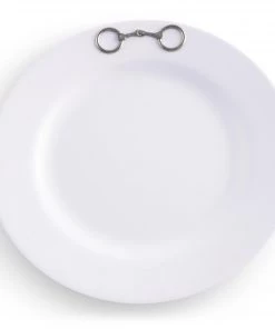 Arthur Court Equestrian Bit Melamine Lunch Plates - Set Of 4