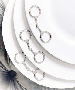 Arthur Court Equestrian Bit Melamine Lunch Plates - Set Of 4