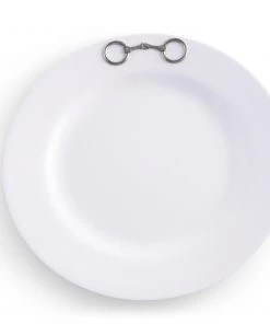 Arthur Court Equestrian Bit Melamine Lunch Plates - Set Of 4