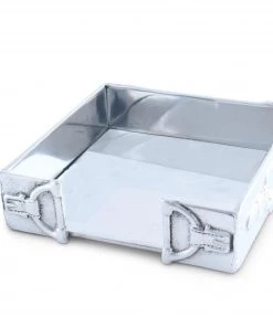 Arthur Court Equestrian Cocktail Napkin Box