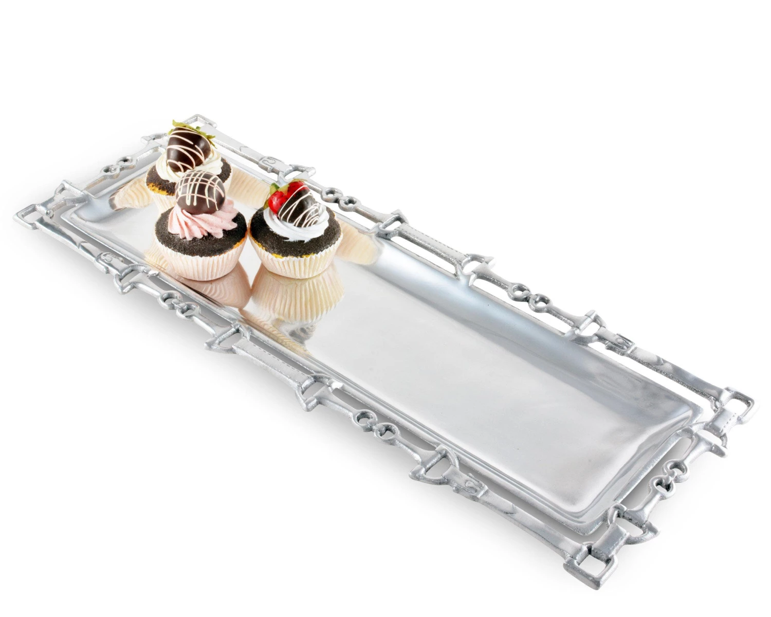 Arthur Court Oblong Trays Equestrian Oblong W/Openwork