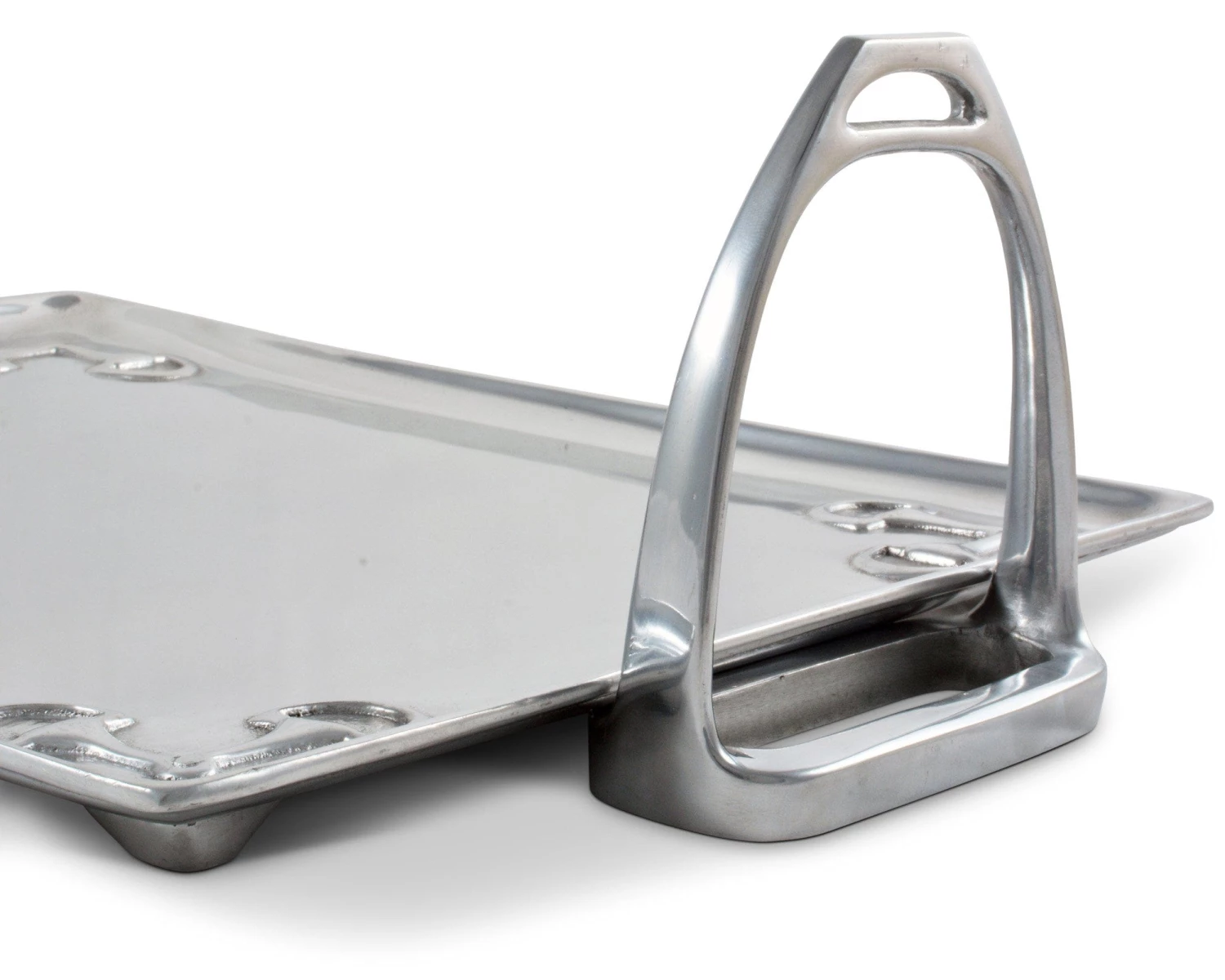 Arthur Court Equestrian Stirrup Tray - Large