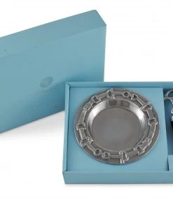 Arthur Court Equestrian Wine Coaster And Stopper Set