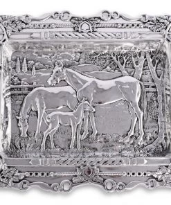 Arthur Court Serving Bowls Grazing Horses Parlor Tray