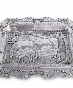 Arthur Court Serving Bowls Grazing Horses Parlor Tray