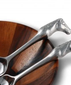 Arthur Court Salad Serving Sets Horse Figural Serving Set-Set/2