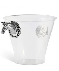 Arthur Court Horse Head Handle Acrylic Ice Bucket Ice Buckets & Wine Buckets