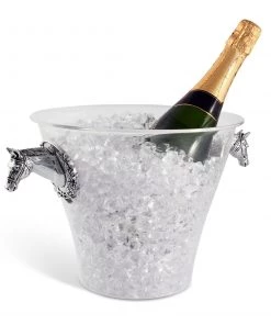 Arthur Court Horse Head Handle Acrylic Ice Bucket Ice Buckets & Wine Buckets