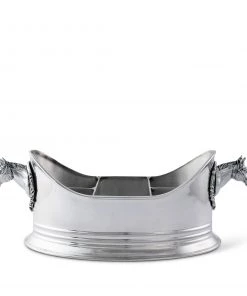 Arthur Court Flatware Caddies Horse Head Silverware Caddy