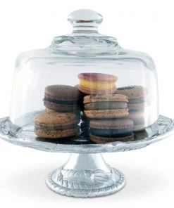 Arthur Court Horse Plate With Glass Dome Dessert Stands