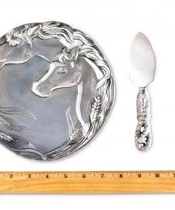 Arthur Court Cheese Boards & Cheese Sets Horse Plate With Server