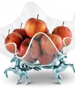 Arthur Court Horse Stand Acrylic Bowl 11