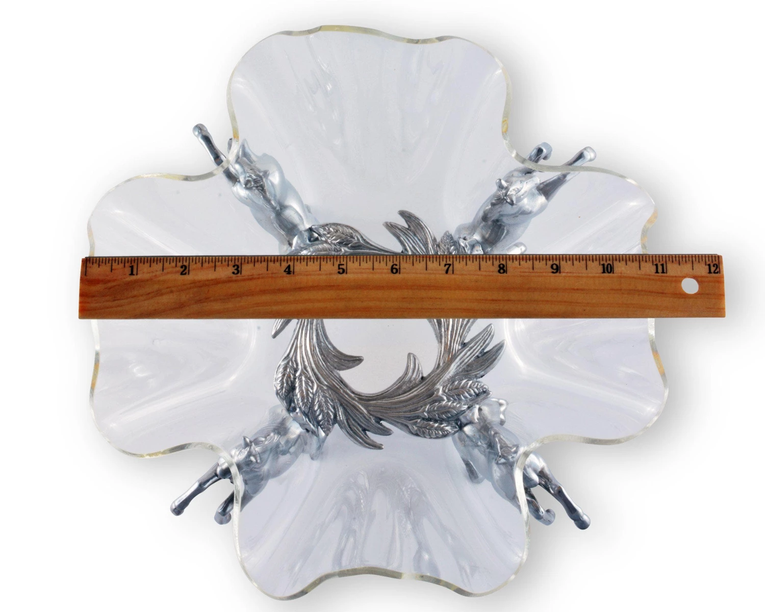 Arthur Court Horse Stand Acrylic Bowl 11