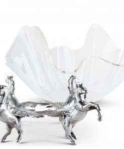 Arthur Court Horse Stand Acrylic Bowl 11