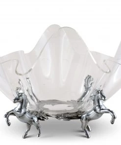 Arthur Court Acrylic Serving Bowls Horse Stand Acrylic Bowl 14