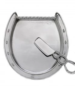 Arthur Court Horseshoe Plate With Server