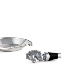 Arthur Court Coasters Horseshoe Wine Coaster And Stopper Set