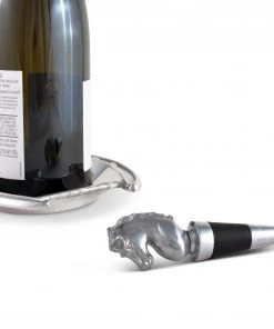 Arthur Court Coasters Horseshoe Wine Coaster And Stopper Set