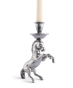Arthur Court Candlesticks Rearing Horse Candlestick