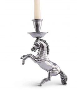 Arthur Court Candlesticks Rearing Horse Candlestick