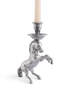 Arthur Court Candlesticks Rearing Horse Candlestick