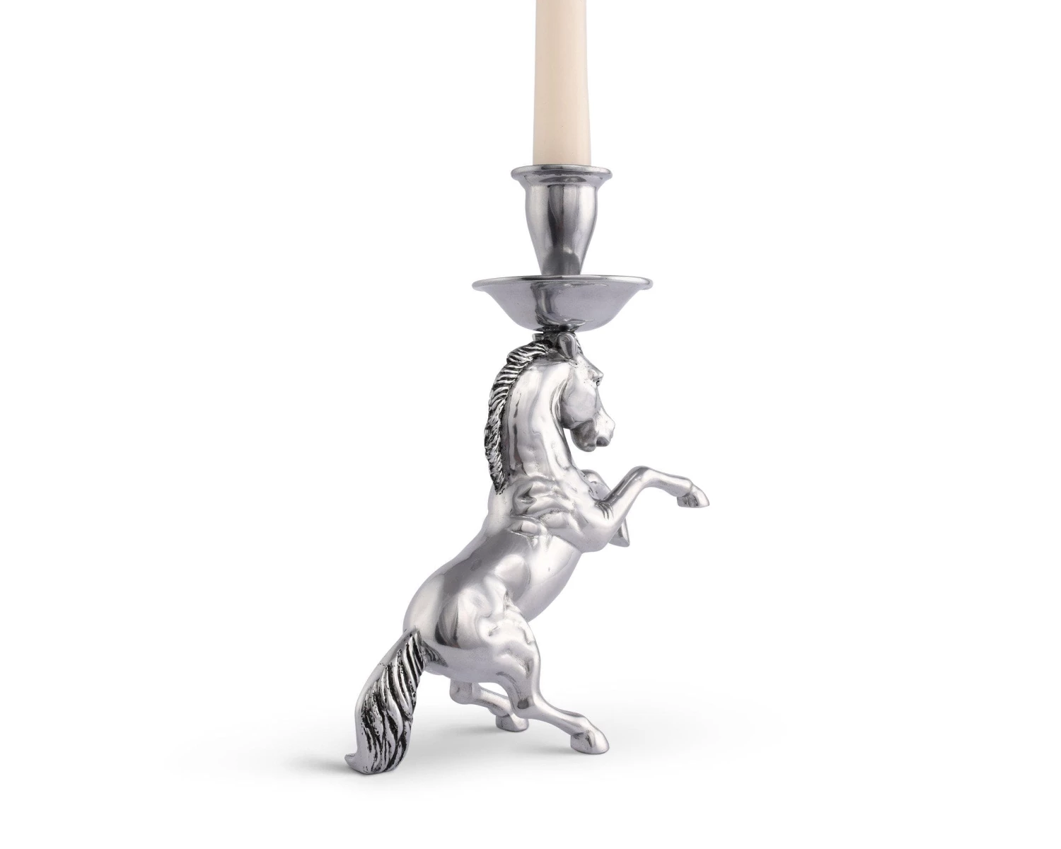 Arthur Court Candlesticks Rearing Horse Candlestick