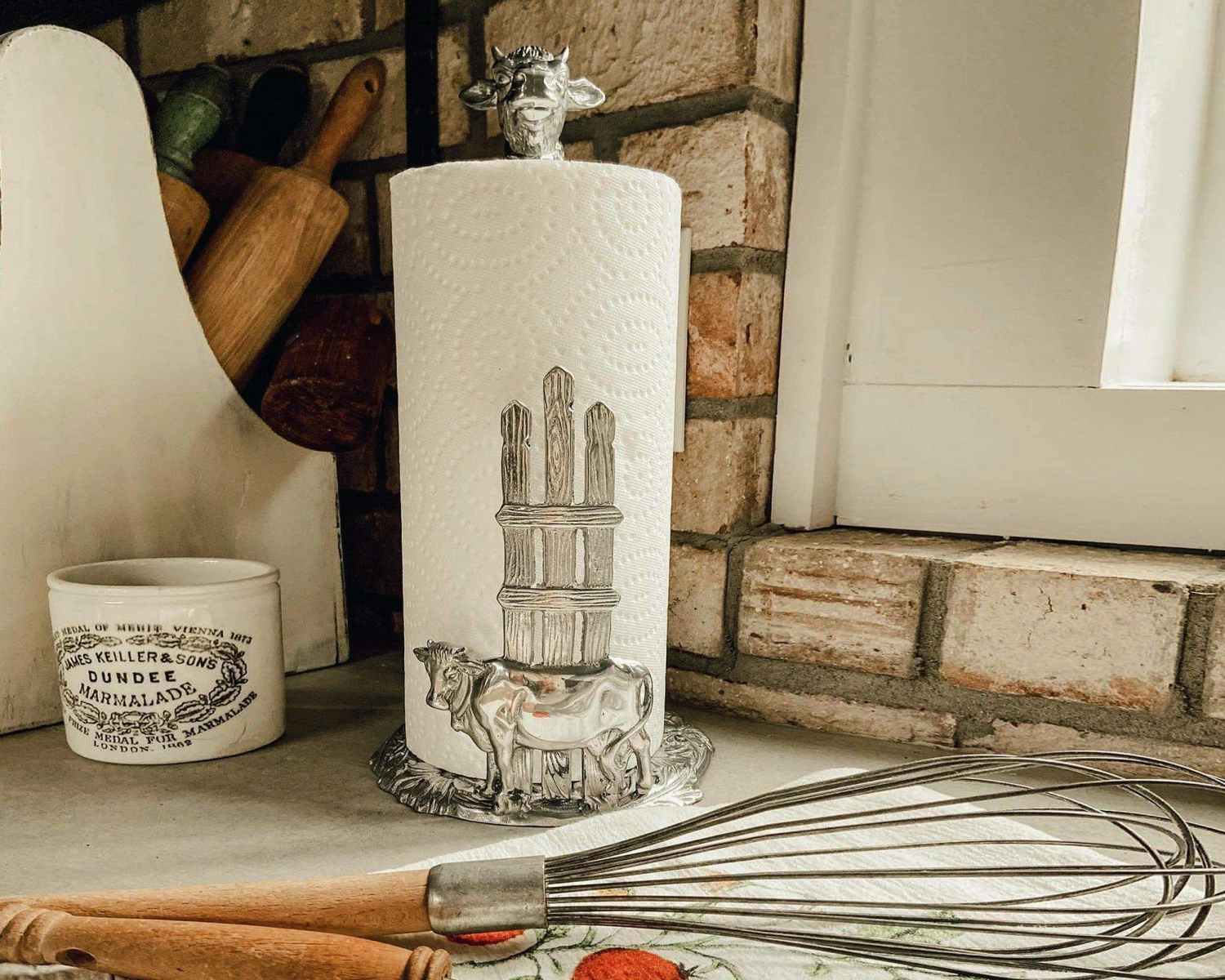 Arthur Court Cow Paper Towel Holder Paper Towel Holders