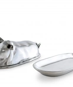 Arthur Court Butter Dishes Pig Butter Dish