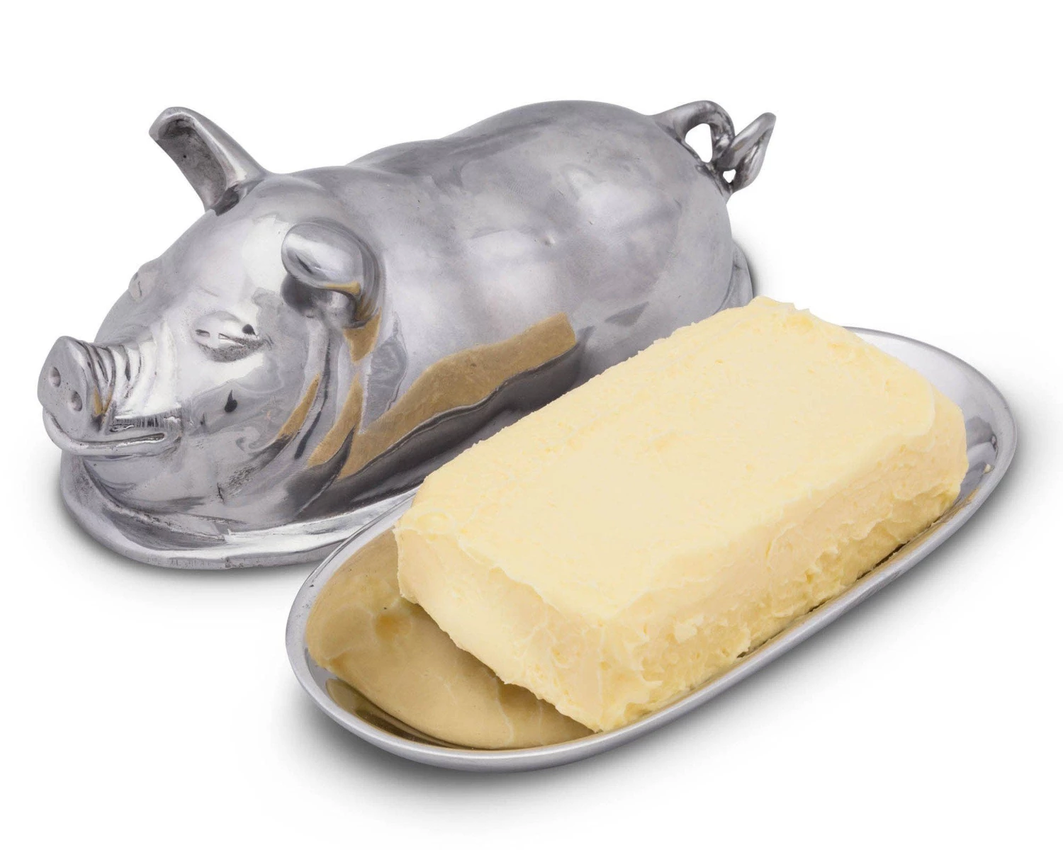 Arthur Court Butter Dishes Pig Butter Dish