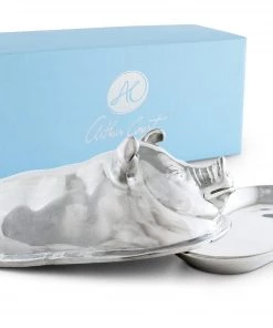 Arthur Court Butter Dishes Pig Butter Dish