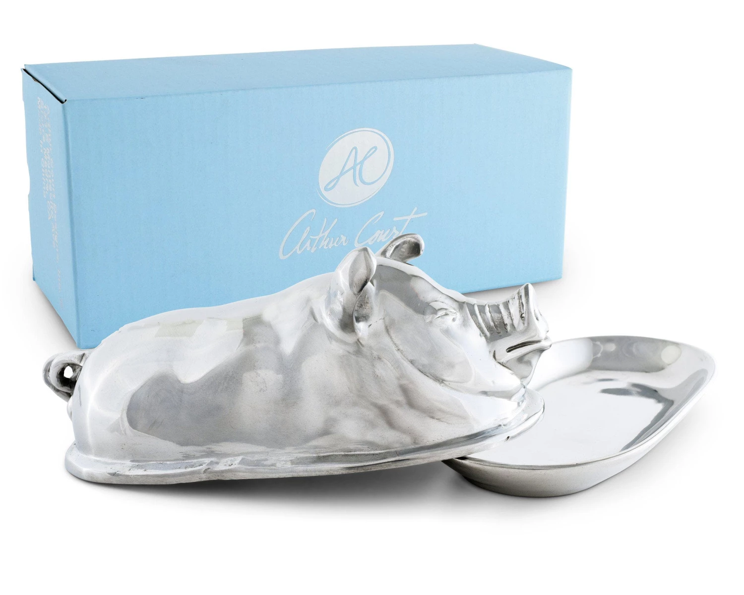 Arthur Court Butter Dishes Pig Butter Dish