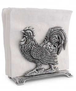 Arthur Court Rooster Upright Napkin Holder Napkin Holders