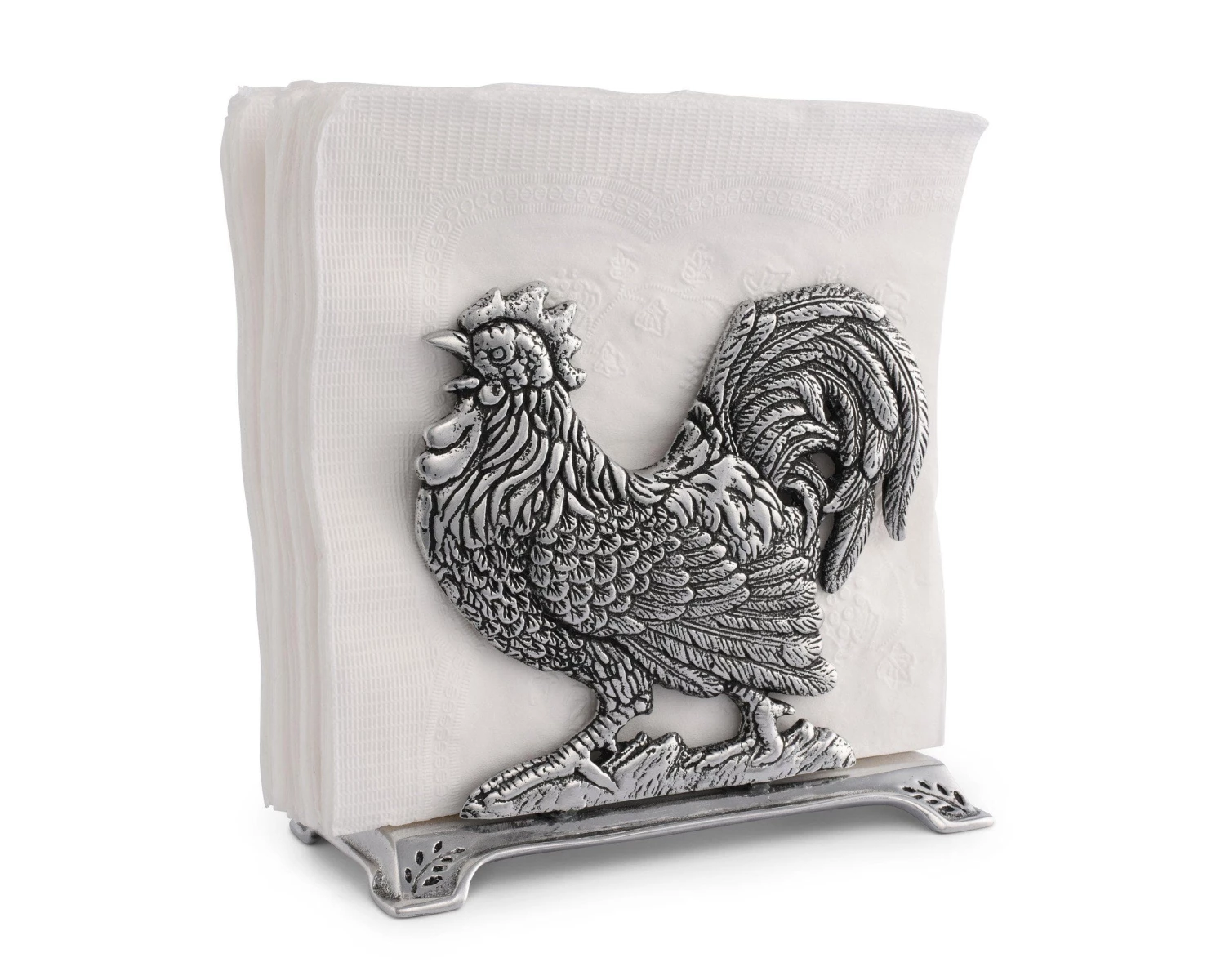 Arthur Court Rooster Upright Napkin Holder Napkin Holders