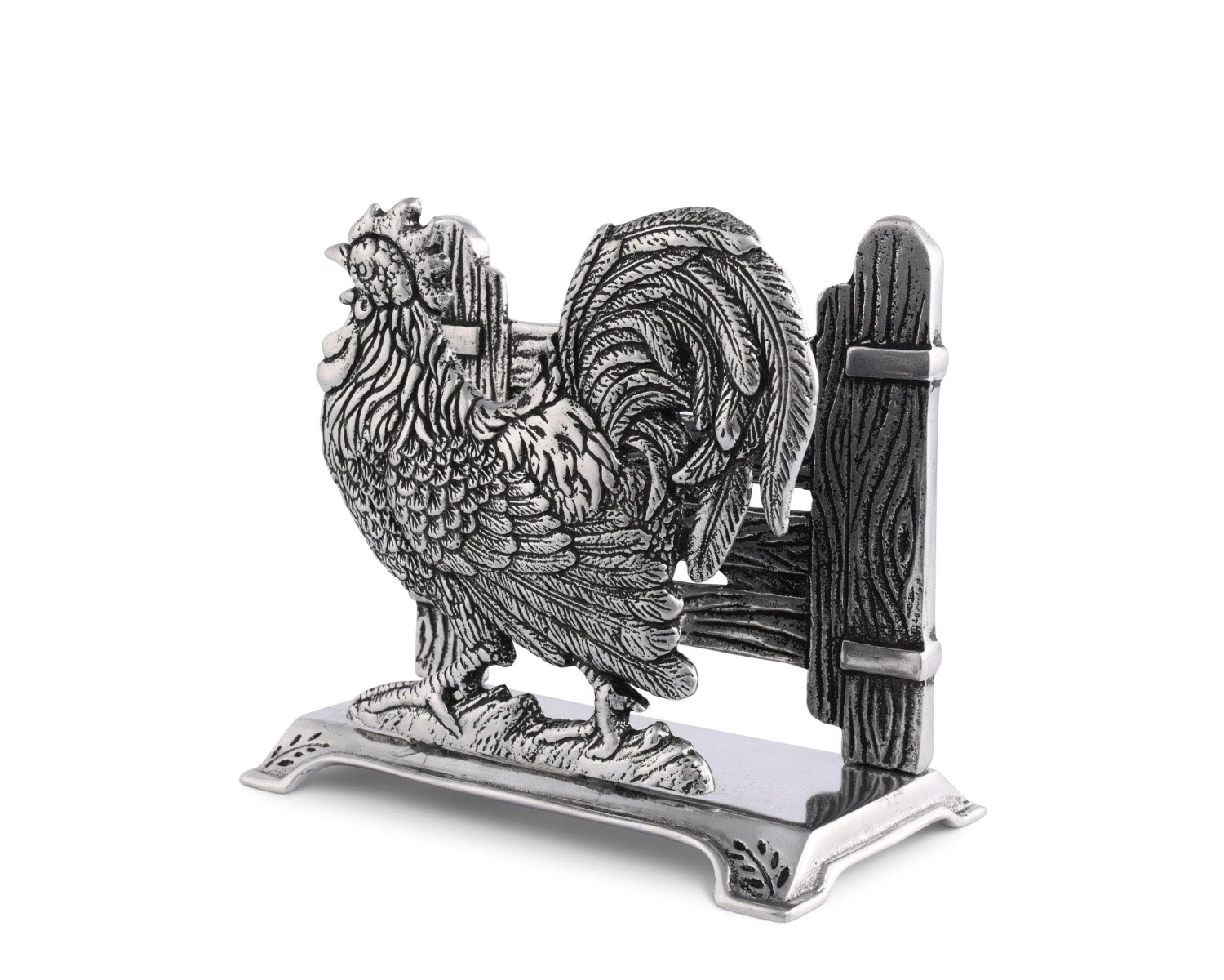 Arthur Court Rooster Upright Napkin Holder Napkin Holders