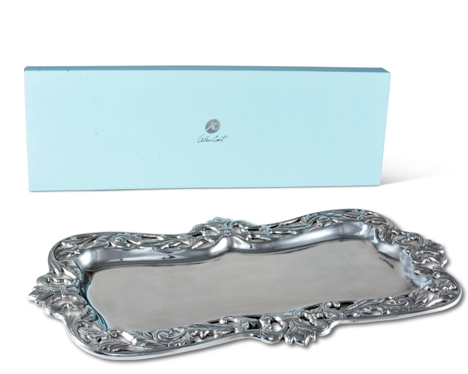 Arthur Court Fleur-De-Lis Acanthus Oblong Oblong Trays