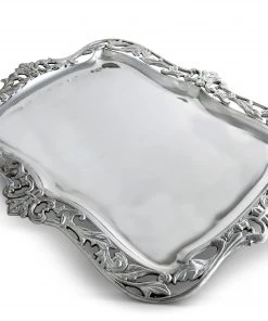 Arthur Court Platters Fleur-De-Lis Acanthus Platter