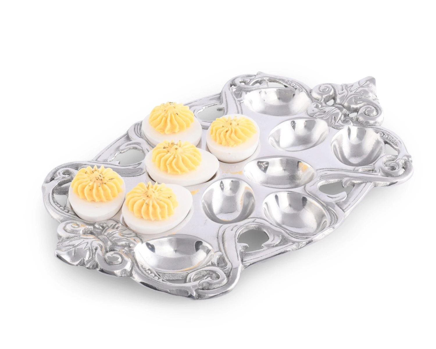 Arthur Court Fleur-De-Lis Deviled Egg Holder Deviled Egg Holders