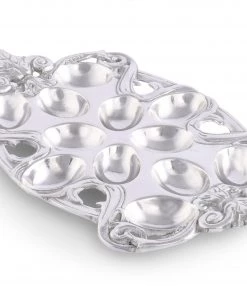 Arthur Court Fleur-De-Lis Deviled Egg Holder Deviled Egg Holders