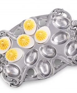 Arthur Court Fleur-De-Lis Deviled Egg Holder Deviled Egg Holders