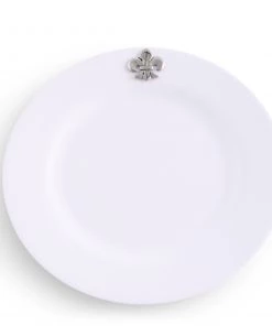 Arthur Court Fleur De Lis Melamine Lunch Plates - Set Of 4