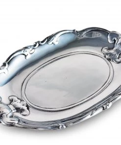 Arthur Court Trays Fleur-De-Lis Oval Tray