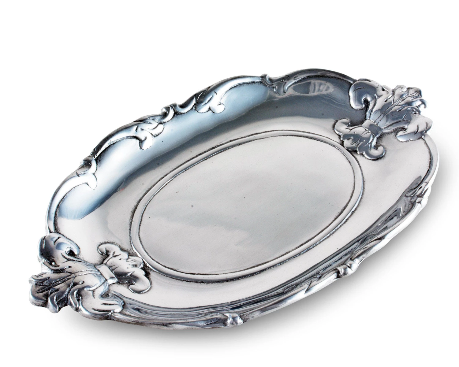 Arthur Court Trays Fleur-De-Lis Oval Tray